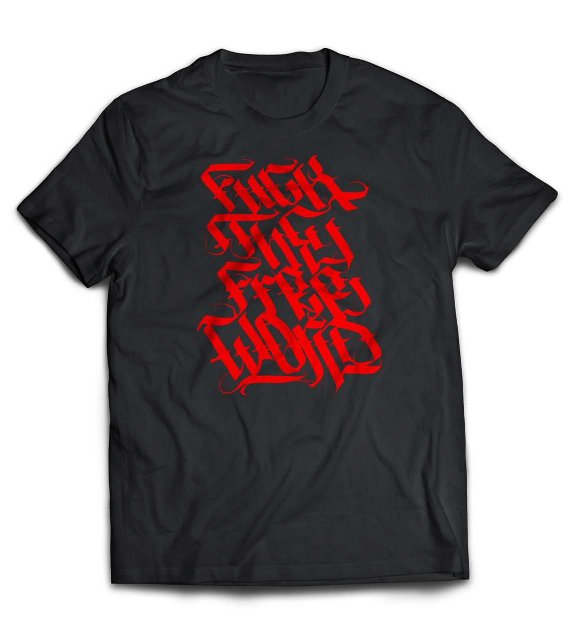 Bild von FUCK THE FREE WORLD - SHIRT (schwarz)