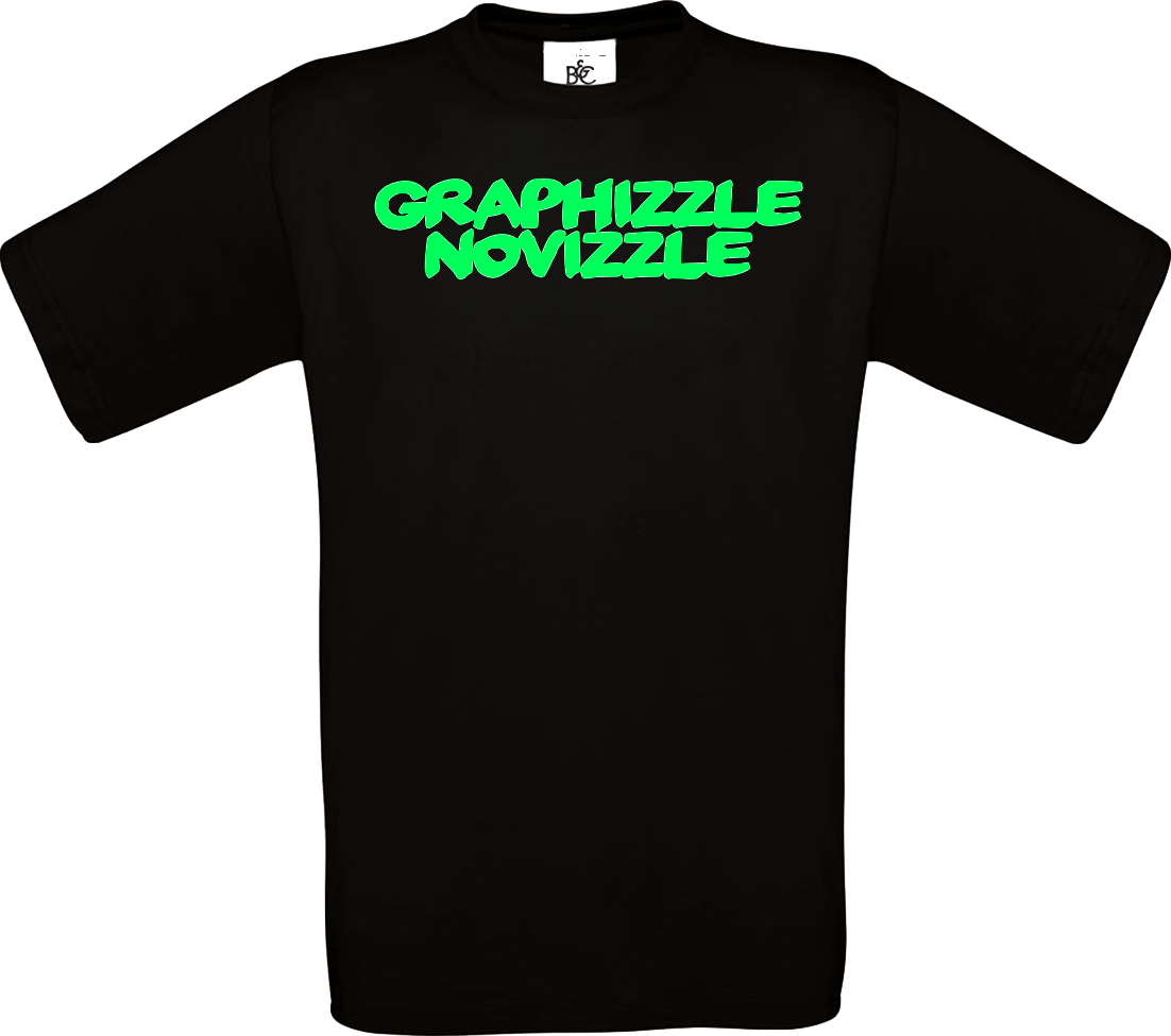 Bild von GRAPHIZZLE NOVIZZLE -SHIRT (schwarz)