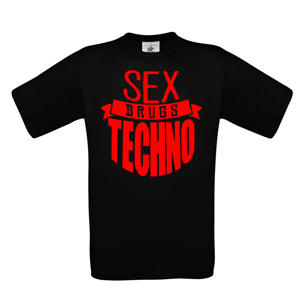 Bild von SEX DRUGS TECHNO - SHIRT (schwarz)